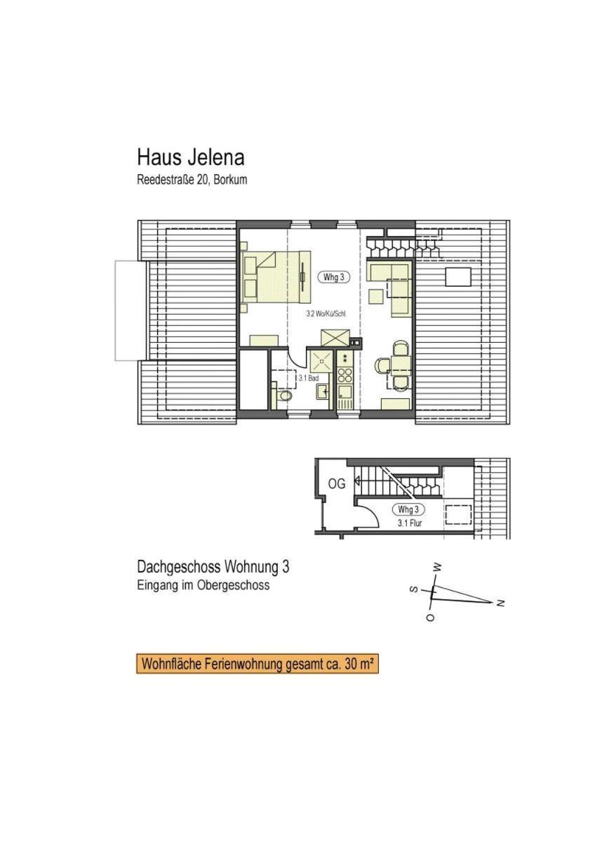 Haus Jelena Appartement 3 Borkum Buitenkant foto